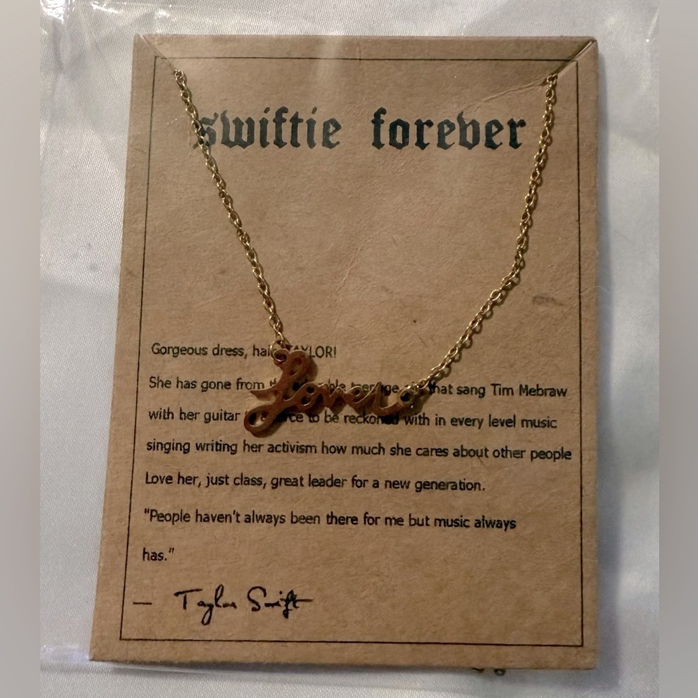 Taylor Swift Lover Necklace